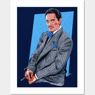 Raul Julia - An illustration by Paul Cemmick Posters and Art